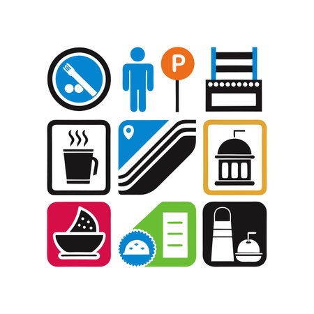 Restaurant Icons Set. Vector Illustration. EPS10のイラスト素材
