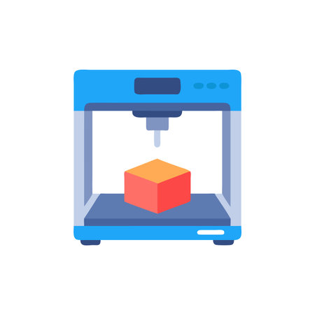 3d printer icon vector isolated on white background for your web and mobile app design, 3d printer...