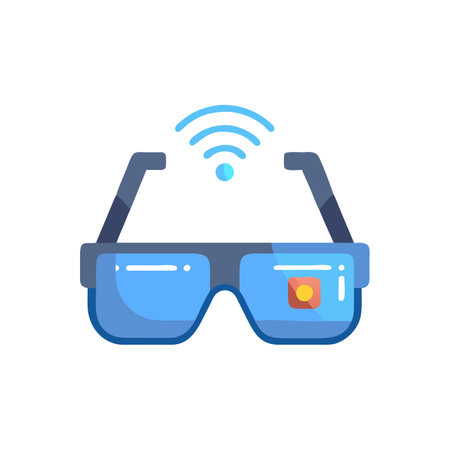 3D glasses icon. Vector illustration in trendy flat style isolated on white background.のイラスト素材