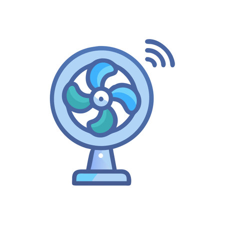 Dynamic Smart Fan Illustrationのイラスト素材