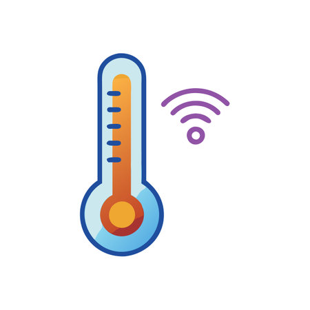 User-Friendly Smart Thermometer for Daily Healthのイラスト素材