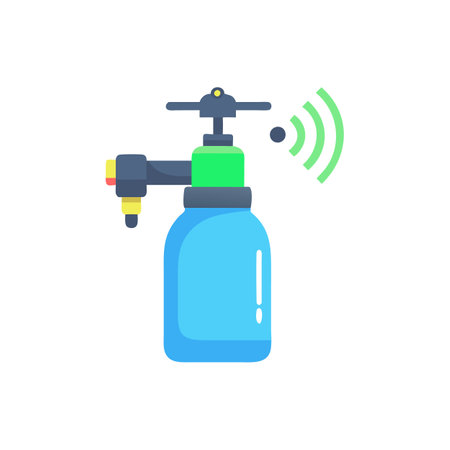 Efficient Smart Sprayer for Intelligent Gardeningのイラスト素材