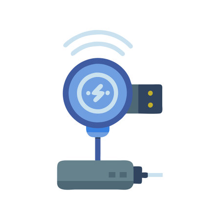 Dynamic Wireless Charger Illustrationのイラスト素材