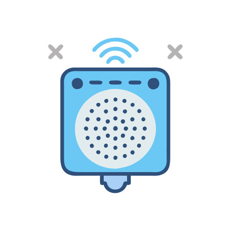 Dynamic Bluetooth Shower Speaker Conceptのイラスト素材