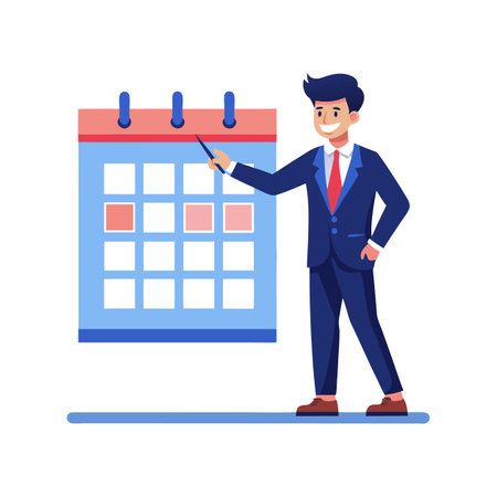 Businessman Formulating Plans with Creative Teamのイラスト素材