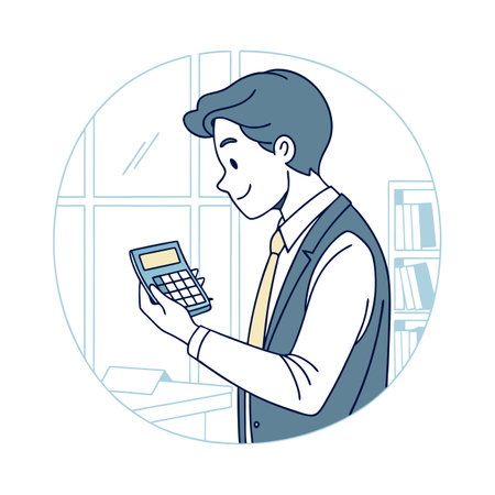 Illustration of businessmen activity.のイラスト素材