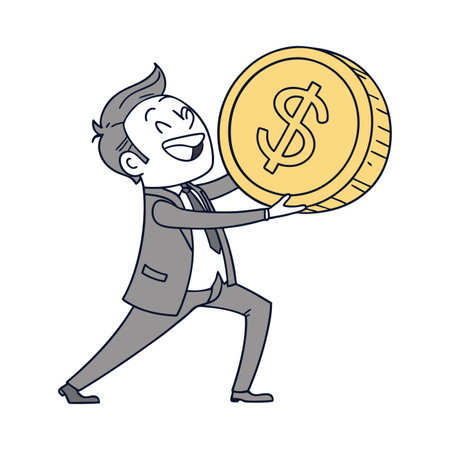 Illustration of businessmen activity.のイラスト素材