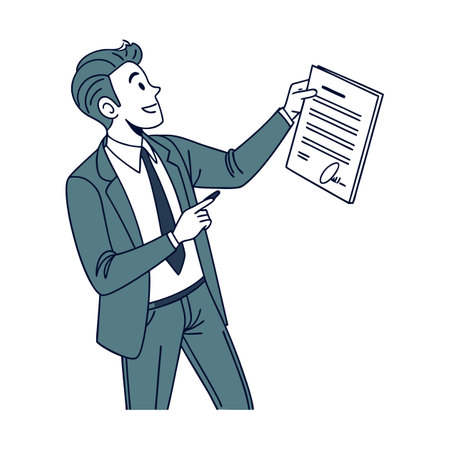 Illustration of businessmen activity.のイラスト素材