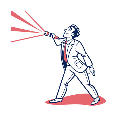 Illustration of businessmen activity.のイラスト素材