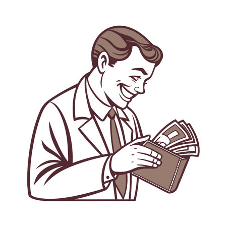 Illustration of businessmen activity.のイラスト素材