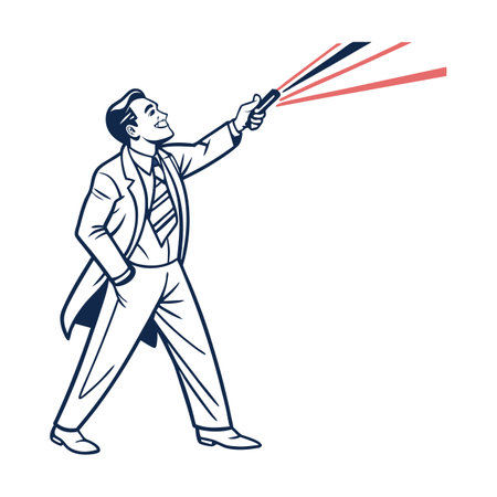 Illustration of businessmen activity.のイラスト素材