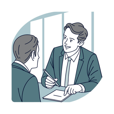 Illustration of businessmen activity.のイラスト素材