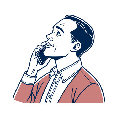 Illustration of businessmen activity.のイラスト素材