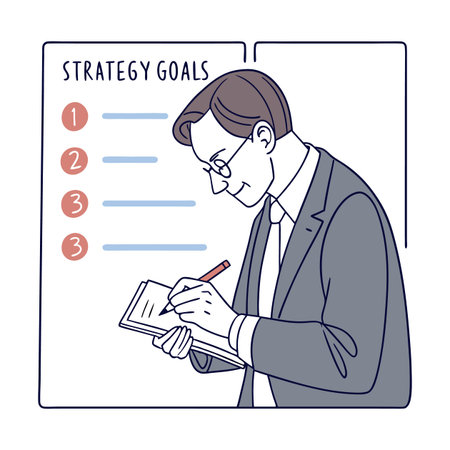 Illustration of businessmen activity.のイラスト素材