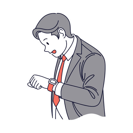 Illustration of businessmen activity.のイラスト素材