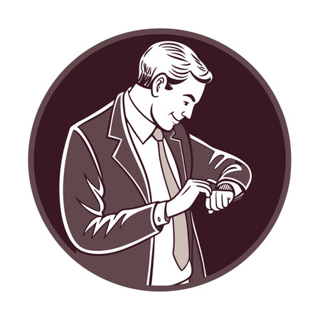 Illustration of businessmen activity.のイラスト素材