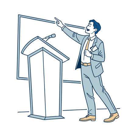 Illustration of businessmen activity.のイラスト素材