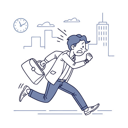 Illustration of businessmen activity.のイラスト素材