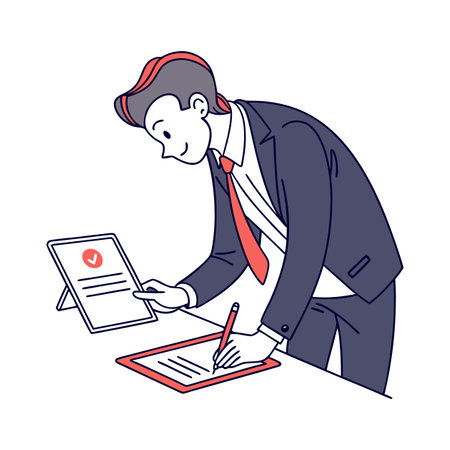 Illustration of businessmen activity.のイラスト素材