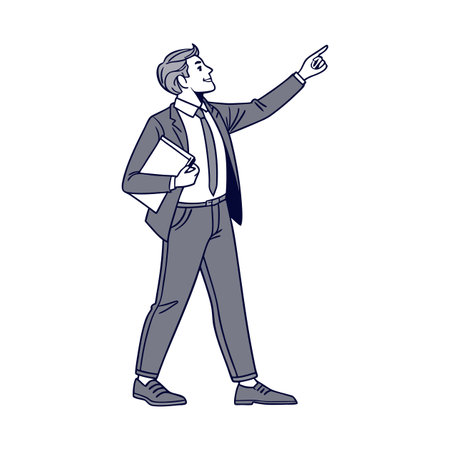 Illustration of businessmen activity.のイラスト素材