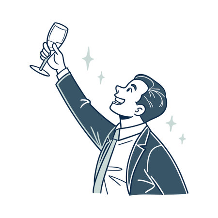 Illustration of businessmen activity.のイラスト素材