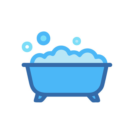 Relaxing Bubble Bath Icon for Serenityのイラスト素材