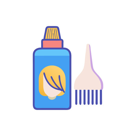 Modern Hair Bleach Icon Designのイラスト素材