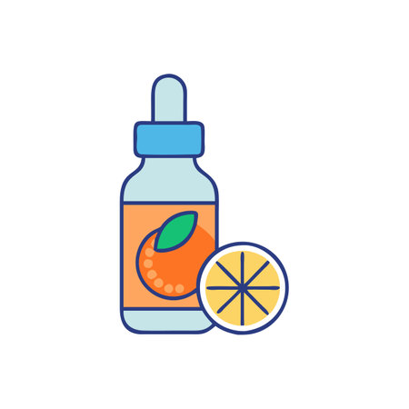 Modern Vitamin C Serum for Skin Careのイラスト素材