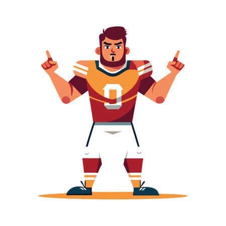 Soccer Player Providing Tactical Guidanceのイラスト素材