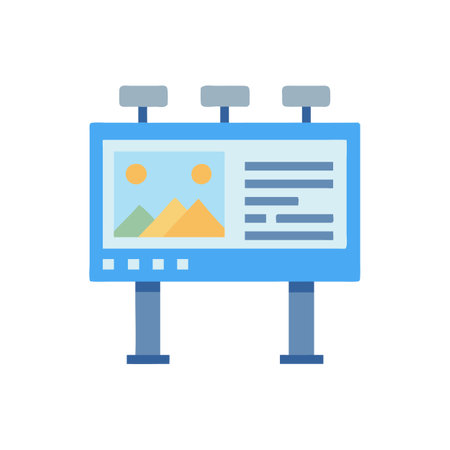 Stylish Digital Billboard Vector Designのイラスト素材