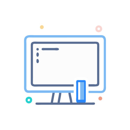 Stylish Electronic Whiteboard Vector Designのイラスト素材