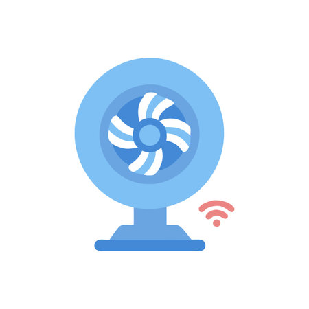 Fan Smart Cooling Iconのイラスト素材