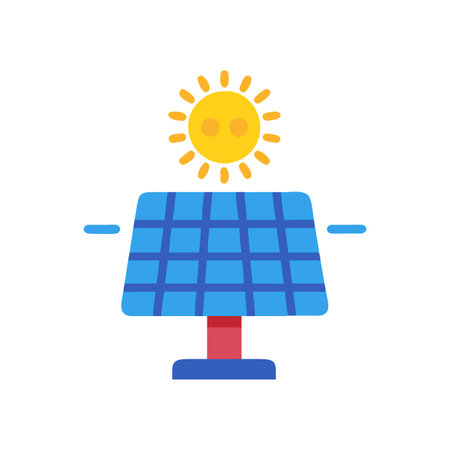 Innovative Solar Power Generator Icon
