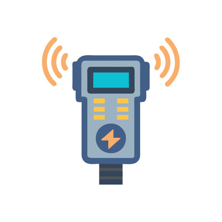 Stylish Electric Vehicle Detector Vectorのイラスト素材