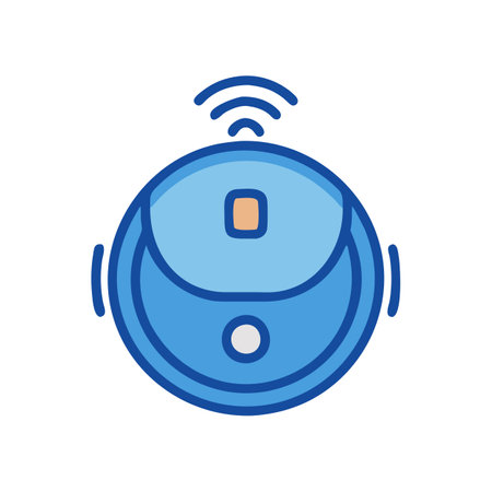 Smart home control system vector icon. Modern illustration of smart home control system.のイラスト素材
