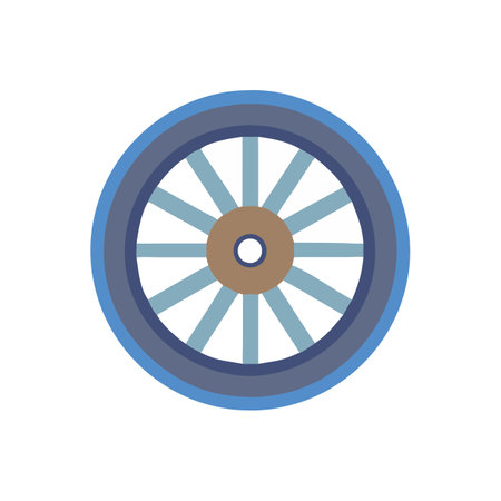 Carriage Wheel Icon for Transportのイラスト素材