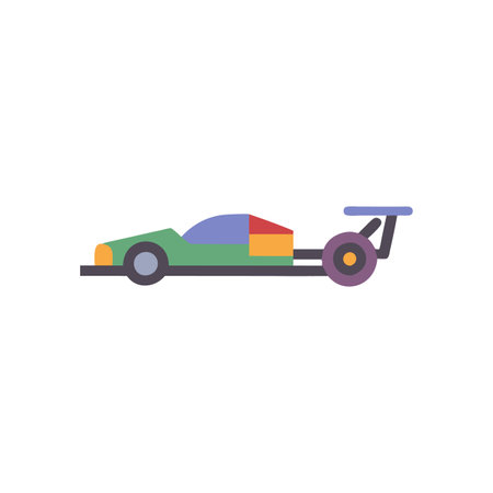 Drag Racer Icon for Racing Enthusiastsのイラスト素材