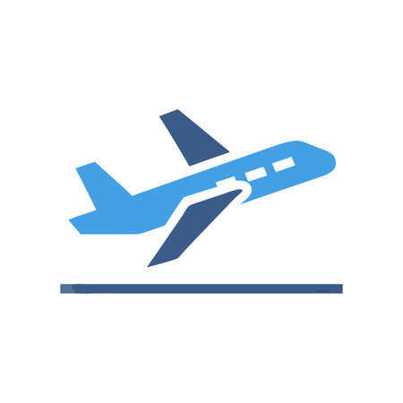 Flight Takeoff Icon for Aviationのイラスト素材