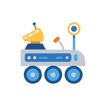 Creative Moon Rover Illustration for Educational Useのイラスト素材