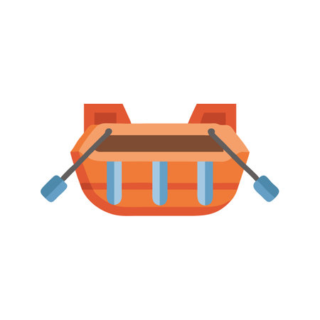 Stylized Lifeboat Icon for Marine Safetyのイラスト素材