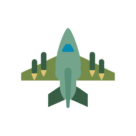 Military Aircraft Icon for Tactical Operationsのイラスト素材
