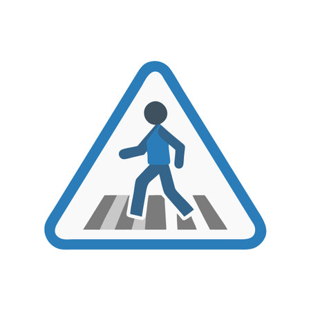 Essential Pedestrian Crossing Graphic for City Planningのイラスト素材