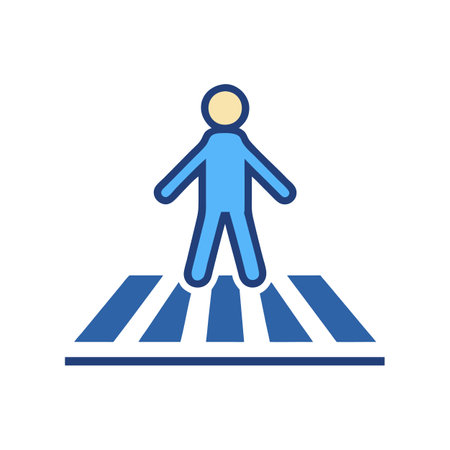 Convenient Scooter Parking Icon for Citiesのイラスト素材