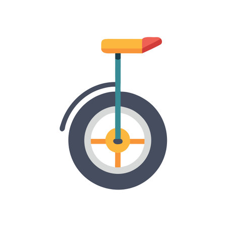 Unique One-Wheel Scooter Icon for Fun Travelのイラスト素材