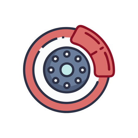 Car Brake Icon for Automotive Designのイラスト素材