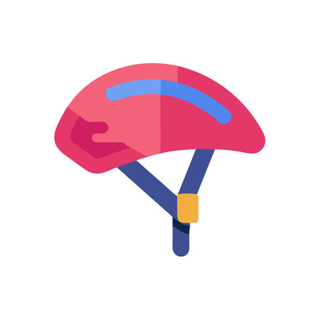 Dynamic Bicycle Helmet Iconのイラスト素材