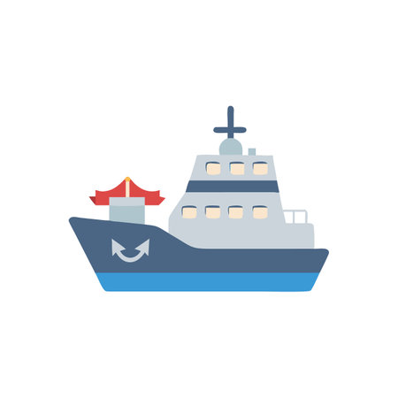 Coast Guard Ship Icon for Safetyのイラスト素材