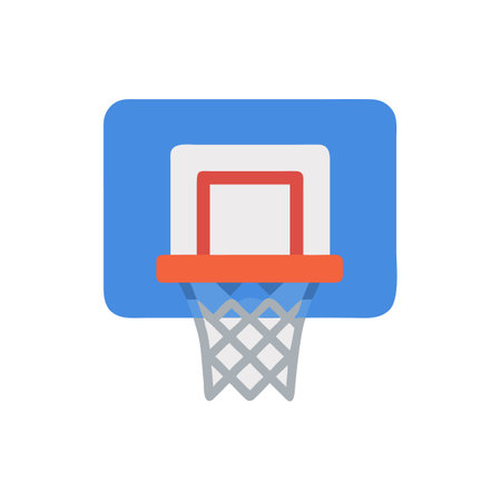 Basketball Hoop Sports Icon Designのイラスト素材