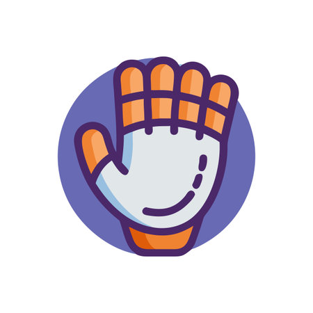 Icon Design for Baseball Catcher Gloveのイラスト素材