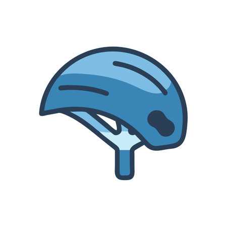 Bicycle Helmet Safety Icon Designのイラスト素材